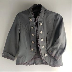 Stoosh Gray Military Jacket Size XL